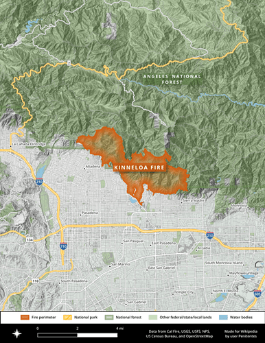 1993_Kinneloa_Fire_footprint