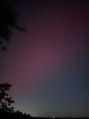 Nothern lights over Columbia